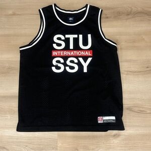 Stussy International Mens Medium Black Basketball Jersey from their 2013 release